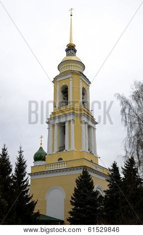 Belfry of Novo Golutvin convent in Kolomna Kremlin. Russia