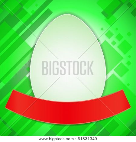 Easter Egg With Ribbon