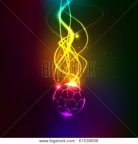 Abstract football light background