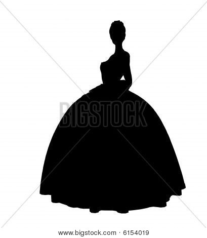 Hamupipőke Silhouette illusztráció