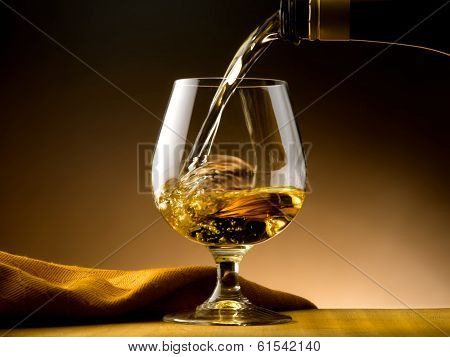Glass of cognac