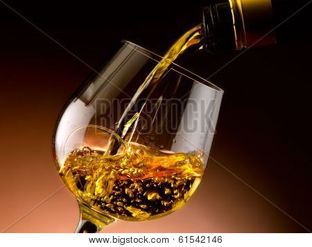 Glass of cognac