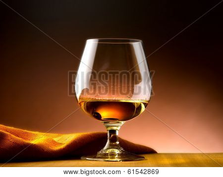 Glass of cognac