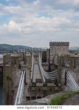One of the towers at Conwy Castle, Wales