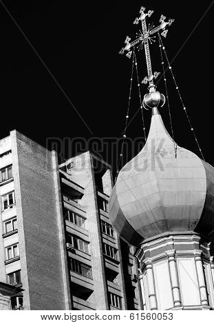 Falling Domes. Religion Is Illusion.