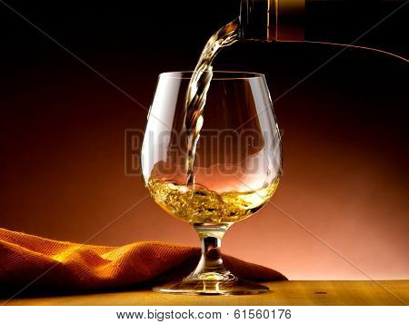 Glass of cognac