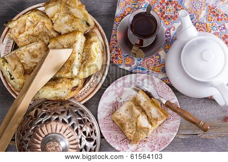 Delicious Picnic Eats With Borek And Turkish Tea