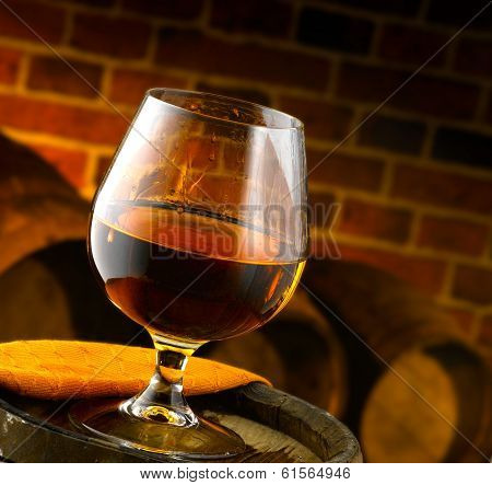 Glasses of grappa