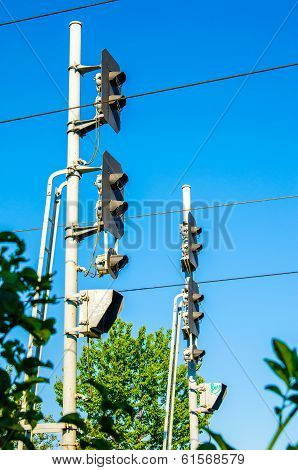 Train Lights at a railway (semafor)