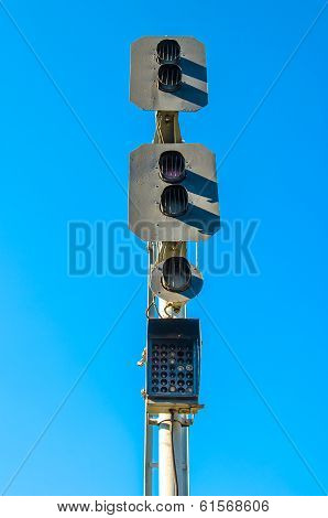 Train Lights at a railway (semafor)