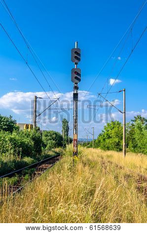 Train Lights at a railway (semafor)
