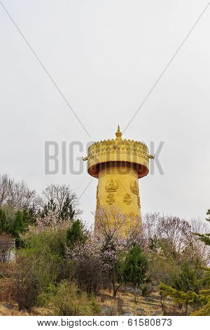 Prayer Wheel In Shangri-la