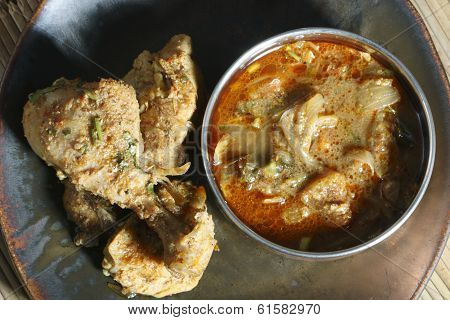 Chettinad chicken preparation from India