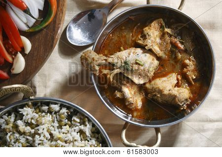 Chettinad chicken preparation from India