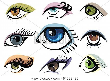 Collection of eye icons