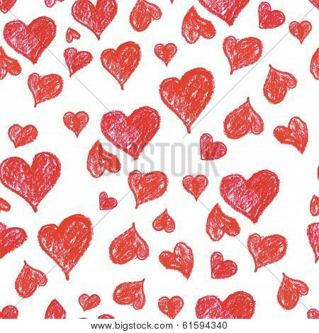 Seamless heart pattern