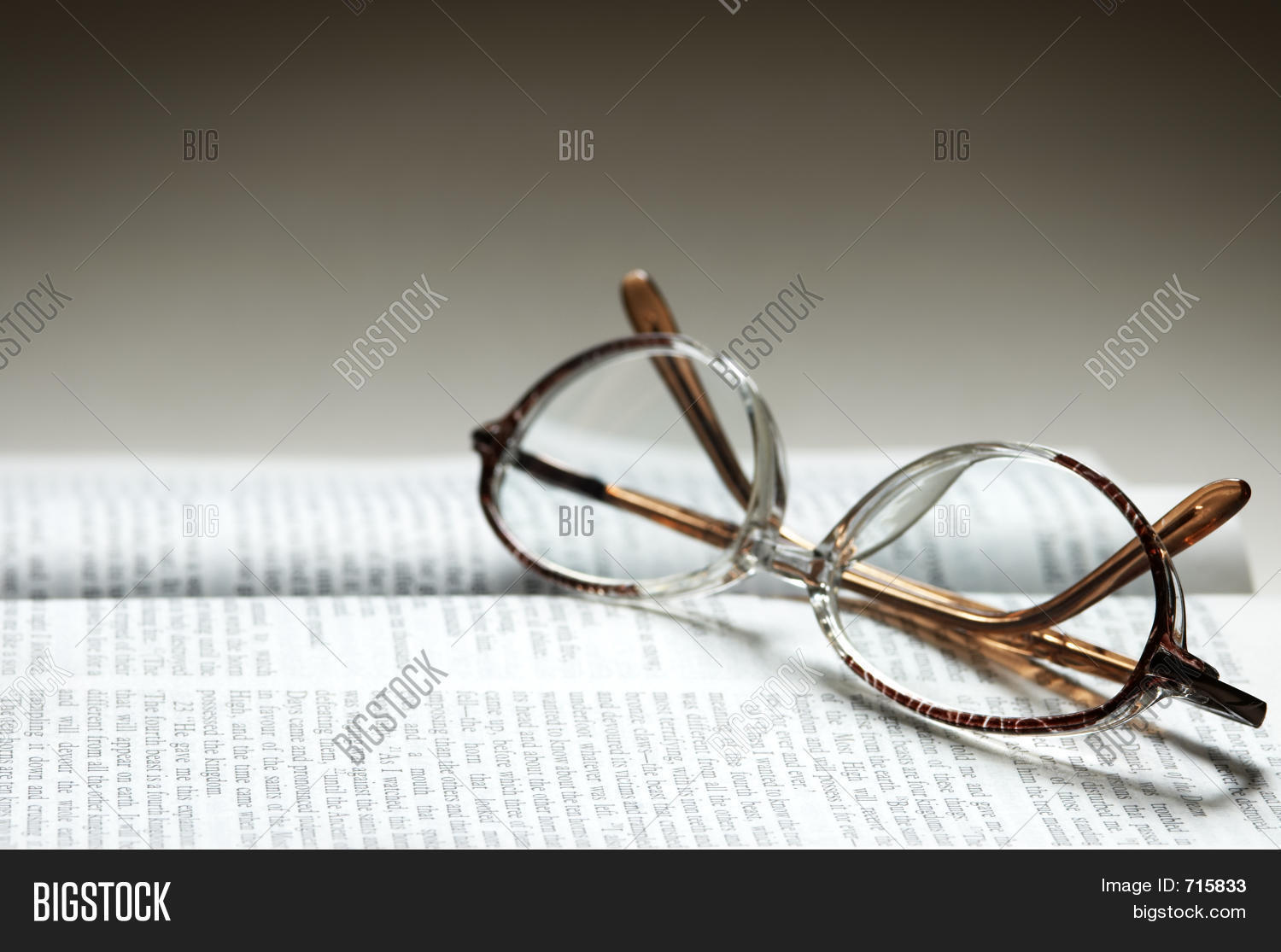 Glasses Book Image & Photo (Free Trial) Bigstock