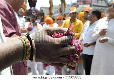 Modi mania in Varanasi.