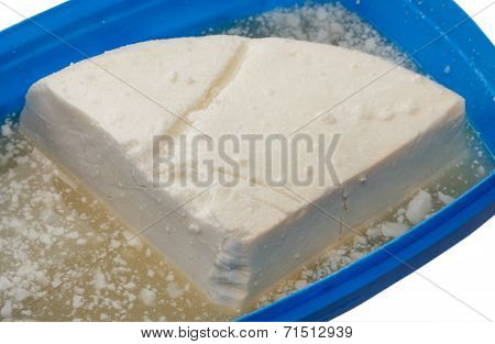 Homemade Cheese In Container
