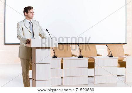 male speaker