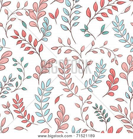 Seamless leaf pattern.