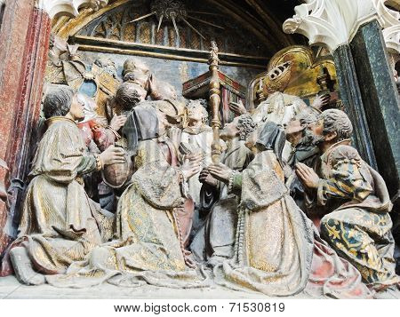 Decoration Of Amiens Cathedral, France