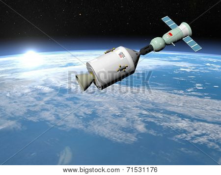 Apollo-Soyuz test project - 3D render