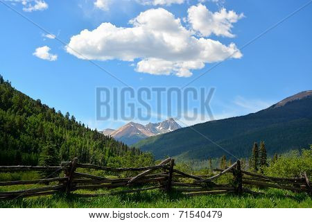 Perfect summer day in the mountains.