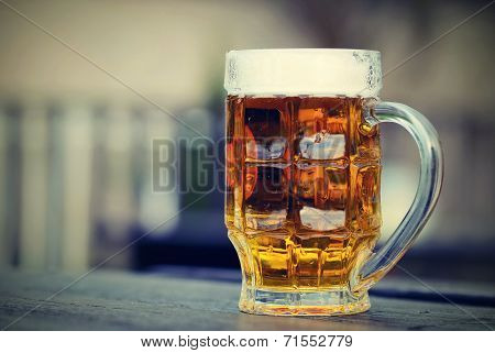 draft beer by the glass.