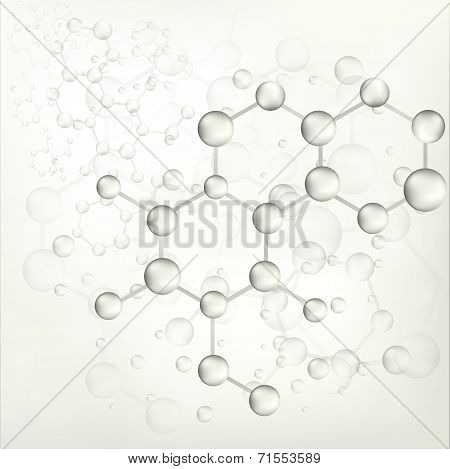 Transparent Molecule Bond Background (vector)