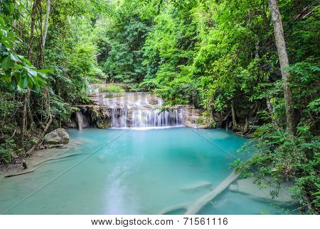 Beautiful Deep Forest Waterfall, Thailand