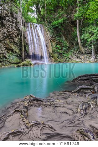 Beautiful Deep Forest Waterfall, Thailand