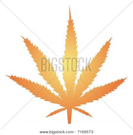 Illustration de feuille de marijuana