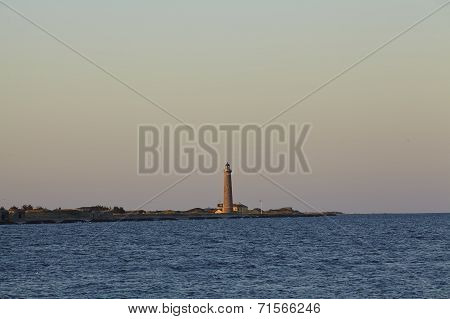 Skagen (denmark) - Lighthouse Grey Tower In The Evening