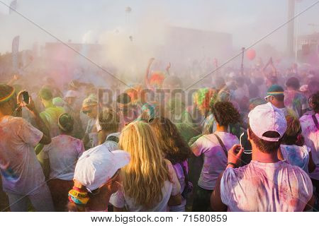 Thousands Of People Take Part In The Color Run 2014 In Milan, Italy
