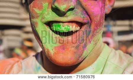 Thousands Of People Take Part In The Color Run 2014 In Milan, Italy