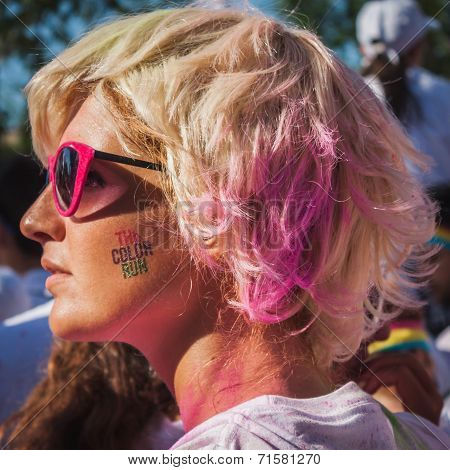 Thousands Of People Take Part In The Color Run 2014 In Milan, Italy