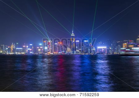 Victoria Harbor At Hong Kong