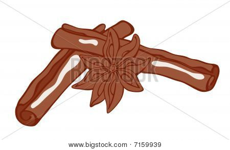 Canela y anís estrellado