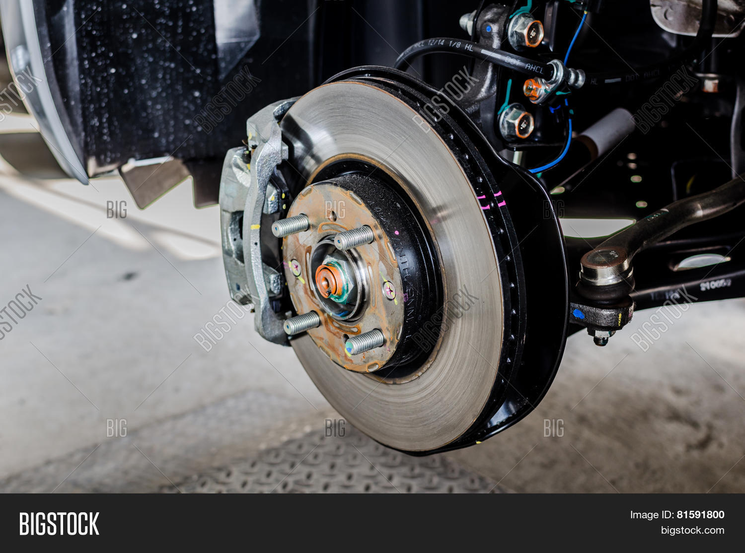 Front Disc Brake On Image & Photo (Free Trial) Bigstock