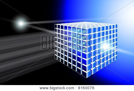 3D kostka