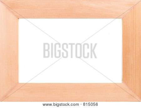 Boş ahşap fotoğraf çerçevesi