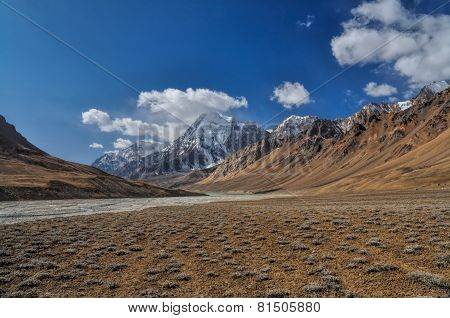 Arid Valley In Tajikistan