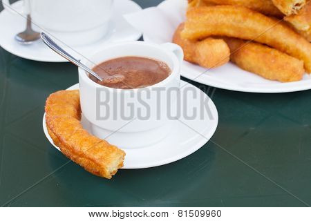 traditional spanish pastry - churros