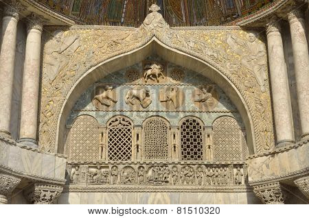 A Detail Of Basilica Of Saint Mark