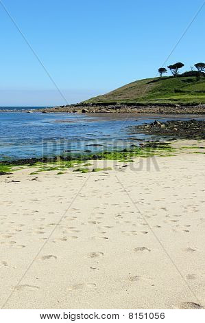 Ernteende Strand, Bryher Isles of Scilly-Inseln.