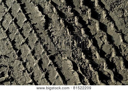 The Tire Tread Mud Background