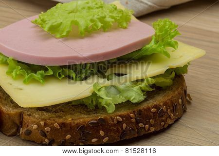 Sandwith With Ham And Cheese