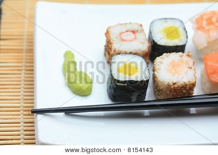 Forskellige slags Sushi