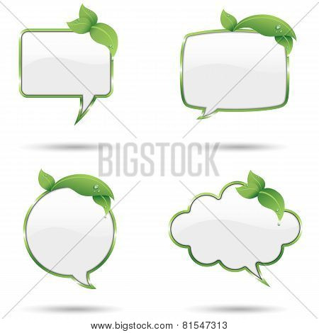 Leaf Speech Bubbles